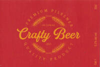 Buitenlandse bieren voor Nederlandse markt (etiket Nederlandse plaatsnaam), Crafty Beer Premium Pilsener