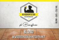 Buitenlandse bieren voor Nederlandse markt (etiket Nederlandse plaatsnaam), De Bierofficier Blond