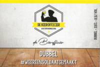 Buitenlandse bieren voor Nederlandse markt (etiket Nederlandse plaatsnaam), De Bierofficier Dubbel