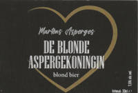 Buitenlandse bieren voor Nederlandse markt (etiket Nederlandse plaatsnaam), Martens Asperges De Blonde Aspergekoningin Blond Bier