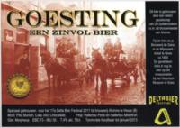 Buitenlandse bieren voor Nederlandse markt (etiket Nederlandse plaatsnaam), Goesting een zinvol Bier