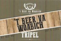 Buitenlandse bieren voor Nederlandse markt (etiket Nederlandse plaatsnaam), 't Beer va Woabich Tripel
