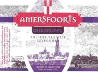 Buitenlandse bieren voor Nederlandse markt (etiket Nederlandse plaatsnaam), Amersfoorts Quadrupel