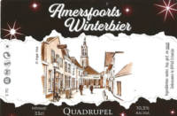 Buitenlandse bieren voor Nederlandse markt (etiket Nederlandse plaatsnaam), Amersfoorts Winterbier Quadrupel