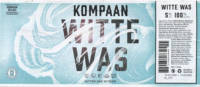 Kompaan Dutch Craft Beer Company, Witte Was Kompaan Dutch Craft Beer Company, Witte Was