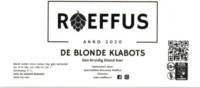 Speciaalbier Brouwerij Roeffus, De Blonde Klabots Speciaalbier Brouwerij Roeffus, De Blonde Klabots