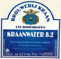Brouwerij Kraan (Bodegraven), Kraanwater 8.2