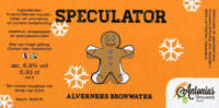 Brouwerij Antonius, Speculator Alvernees Bronwater Brouwerij Antonius, Speculator Alvernees Bronwater