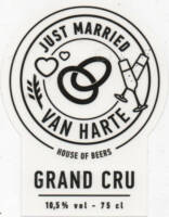 Buitenlandse bieren voor Nederlandse markt (etiket Nederlandse plaatsnaam), Just Married van Harte Grand Cru