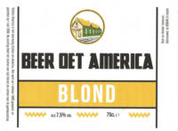 Buitenlandse bieren voor Nederlandse markt (etiket Nederlandse plaatsnaam), Beer Oet America Blond