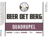 Buitenlandse bieren voor Nederlandse markt (etiket Nederlandse plaatsnaam), Beer Oet Berg Quadrupel