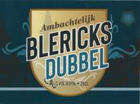 Buitenlandse bieren voor Nederlandse markt (etiket Nederlandse plaatsnaam), Blericks Dubbel