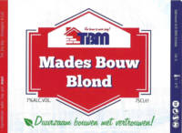 Buitenlandse bieren voor Nederlandse markt (etiket Nederlandse plaatsnaam), Mades Bouw Blond