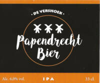 Buitenlandse bieren voor Nederlandse markt (etiket Nederlandse plaatsnaam), Papendrecht Bier IPA