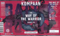 Kompaan Dutch Craft Beer Company, The Way of the Warrior Double IPA