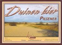 Buitenlandse bieren voor Nederlandse markt (etiket Nederlandse plaatsnaam), Duinen bier Pilsener