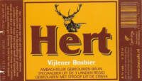 Buitenlandse bieren voor Nederlandse markt (etiket Nederlandse plaatsnaam), Hert Vijlener Bosbier Bruin