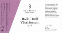 Symbiose Brewing / Blending, Rode Druif Vlierbloesem