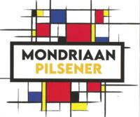 Buitenlandse bieren voor Nederlandse markt (etiket Nederlandse plaatsnaam), Mondriaan Pilsener
