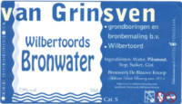 Brouwerij De Blauwe Knoop, Van Grinsven Wilbertoords Bronwater