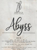 Zomerdijk Brewing & Blending, Abyss 2019