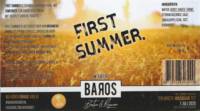 Baros Bier, First Summer Witbier