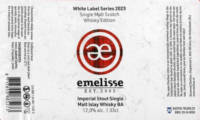 Brouwerij Emelisse, White Label Imperial Stout Single Malt Islay Whisky BA