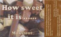 Amateurs, How sweet it is ...... Milkstout
