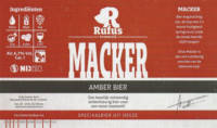 Brouwerij Rufus, Macker Amber Bier