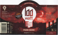 100 Watt Brewery, Poire Noire Winter Warmer