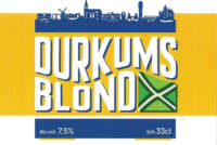 Buitenlandse bieren voor Nederlandse markt (etiket Nederlandse plaatsnaam), Durkums Blond
