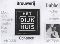 Brouwerij Het Dijkhuis, Dubbel Koffie & Caramel Brouwerij Het Dijkhuis, Dubbel Koffie & Caramel