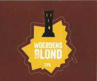 Buitenlandse bieren voor Nederlandse markt (etiket Nederlandse plaatsnaam), Woerdens Blond