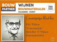 Buitenlandse bieren voor Nederlandse markt (etiket Nederlandse plaatsnaam), Bouwpartner Wijnen Bouwmaterialen