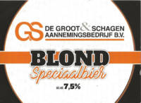 Buitenlandse bieren voor Nederlandse markt (etiket Nederlandse plaatsnaam), GS Blond Speciaalbier