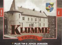 Buitenlandse bieren voor Nederlandse markt (etiket Nederlandse plaatsnaam), Klumme Tripel