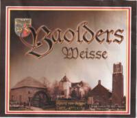 Buitenlandse bieren voor Nederlandse markt (etiket Nederlandse plaatsnaam), Baolders Weisse