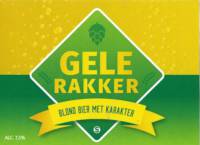 Buitenlandse bieren voor Nederlandse markt (etiket Nederlandse plaatsnaam), Gele Rakker