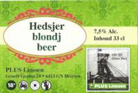 Buitenlandse bieren voor Nederlandse markt (etiket Nederlandse plaatsnaam), Hedsjer blondj beer