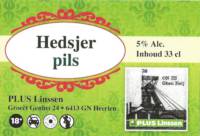 Buitenlandse bieren voor Nederlandse markt (etiket Nederlandse plaatsnaam), Hedsjer pils