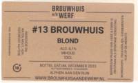 Brouwhuis aan de Werf, #13 Brouwhuis