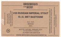 Brouwhuis aan de Werf, #20 Russian Imperial stout