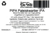 Stadsbrouwerij Jongens van De Wit, PIPA Paleiskwartier IPA