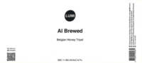 Lumi Craft Beer, AI Brewed Belgian Honey Tripel