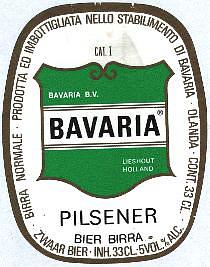 Bavaria, Bavaria Pilsener Bier Birra