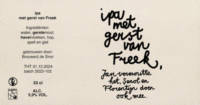 Brouwerij De Snor, IPA met gerst van Freek