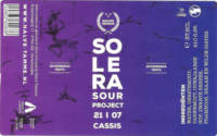 Brouwerij Halve Tamme, Solera Sour Project 21 | 07 Cassis
