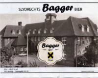 Buitenlandse bieren voor Nederlandse markt (etiket Nederlandse plaatsnaam), Slydrechts Bagger Bier Wit