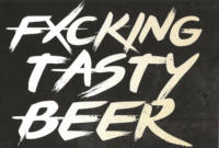Buitenlandse bieren voor Nederlandse markt (etiket Nederlandse plaatsnaam), Fxcking Tasty Beer