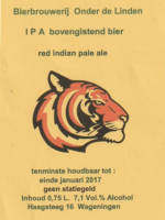 Brouwerij Onder De Linden, IPA Bovengistend Bier Red Indian Pale Ale